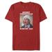 Men's Mad Engine Red National Lampoon's Christmas Vacation Kiss My Graphic T-Shirt