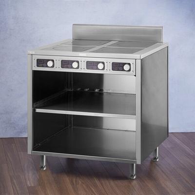 Spring USA BOH-1800 BOH Series 36" Slide-In Induction Cooking Cabinet with 4 Ranges - 110-120V; 7.2 kW