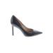 Sam Edelman Heels: Pumps Stilleto Work Black Print Shoes - Women's Size 10 - Pointed Toe