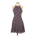 Express Casual Dress - Fit & Flare: Black Argyle Dresses - Women's Size 2