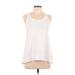 Calvin Klein Performance Active Tank Top: White Activewear - Women's Size Medium