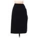 Banana Republic Casual Midi Skirt Calf Length: Black Solid Bottoms - Women's Size 4