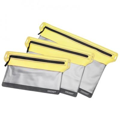 Cocoon - Zippered Flat Document Bags - Wertsachenbeutel Gr S - 23 x 18,5 cm grau/gelb Image