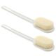 POPETPOP 10 Pcs Back Scrubbing Brush Wood Body Brush Exfoliator Body Scruber Exfoliating Scrubber Brush Bathing Body Brush Handle Cleaning Brush Dry Brush White Bath Brush Plastic Massage