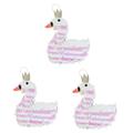 ibasenice 3pcs Pinata Hawaii Party Party Favor Swan Figurine Swan Hanging Decor Animal Wall Sculpture Outdoor Play Toys for Kids Sugar Filled Plaything Candy Cardboard Summer White Child