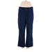 Lands' End Casual Pants - High Rise: Blue Bottoms - Women's Size Medium