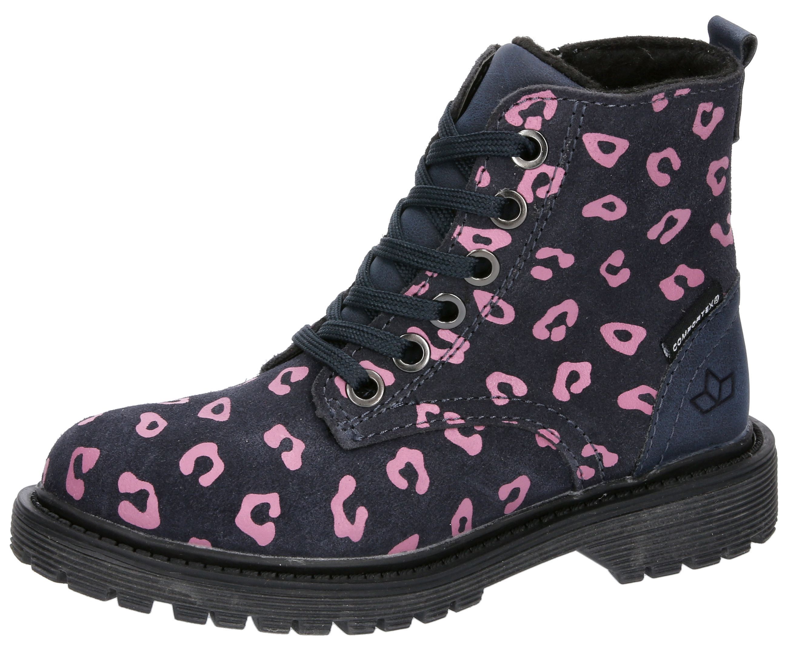 Winterstiefel LICO "Trendstiefel Malati", Gr. 38, blau, Veloursleder, Schuhe Image