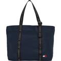 Shopper TOMMY JEANS "TJW ESSENTIAL DAILY TOTE" Gr. B/H/T: 49 cm x 35 cm x 22 cm, blau (dark night navy) Damen Taschen Handtaschen