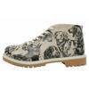 Hausschuh DOGO "0, Shortcut Boots These Are Ma Nuts Damen Stiefel / Female", Damen, Gr. 38, Normalschaft, schwarz (schwarz, weiß), Lederimitat, Schuhe, Vegan