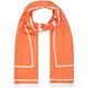 Schal CALVIN KLEIN "LOGO JQ SCARF O/PRINT 70X180" orange (orange, weiß) Damen Modetücher Modeschals