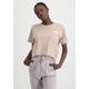 Muscleshirt ALPHA INDUSTRIES "ALPHA Women - T-Shirts Organics Cropped OS T Wmn" Gr. M, beige (organic beige) Damen Shirts Jersey