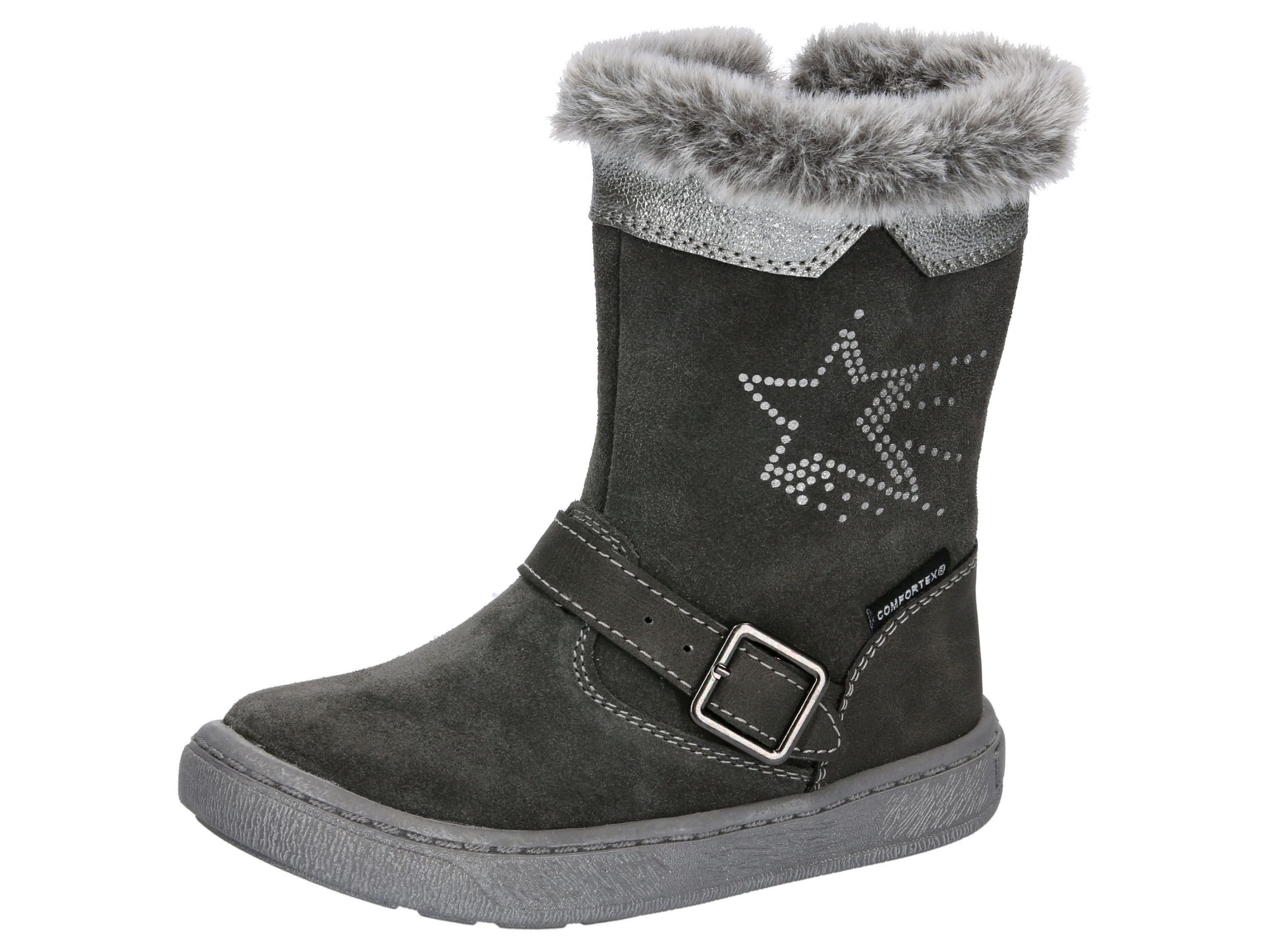 Winterstiefel LICO "Winterstiefel Reena", Gr. 29, grau, Veloursleder, Schuhe Image