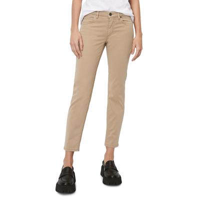 5-Pocket-Hose MARC O'POLO "aus Lyocell-Baumwolle-Mix", Damen, Gr. 34, Länge 34, norse sand, Obermaterial: 64% Lyocell, 32% Baumwolle, 4% Elasthan, unifarben, casual, slim fit lang, Hosen 5-Pocket-Jeans Image