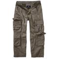 Cargohose BRANDIT "Herren Kids Pure Trouser" Gr. 170/176, Normalgrößen, grün (olive) Jungen Hosen Cargohosen