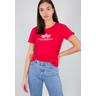 T-Shirt ALPHA INDUSTRIES ""Alpha Industries Women - T-Shirts New Basic T Wmn"" Gr. XS, rot Damen Shirts