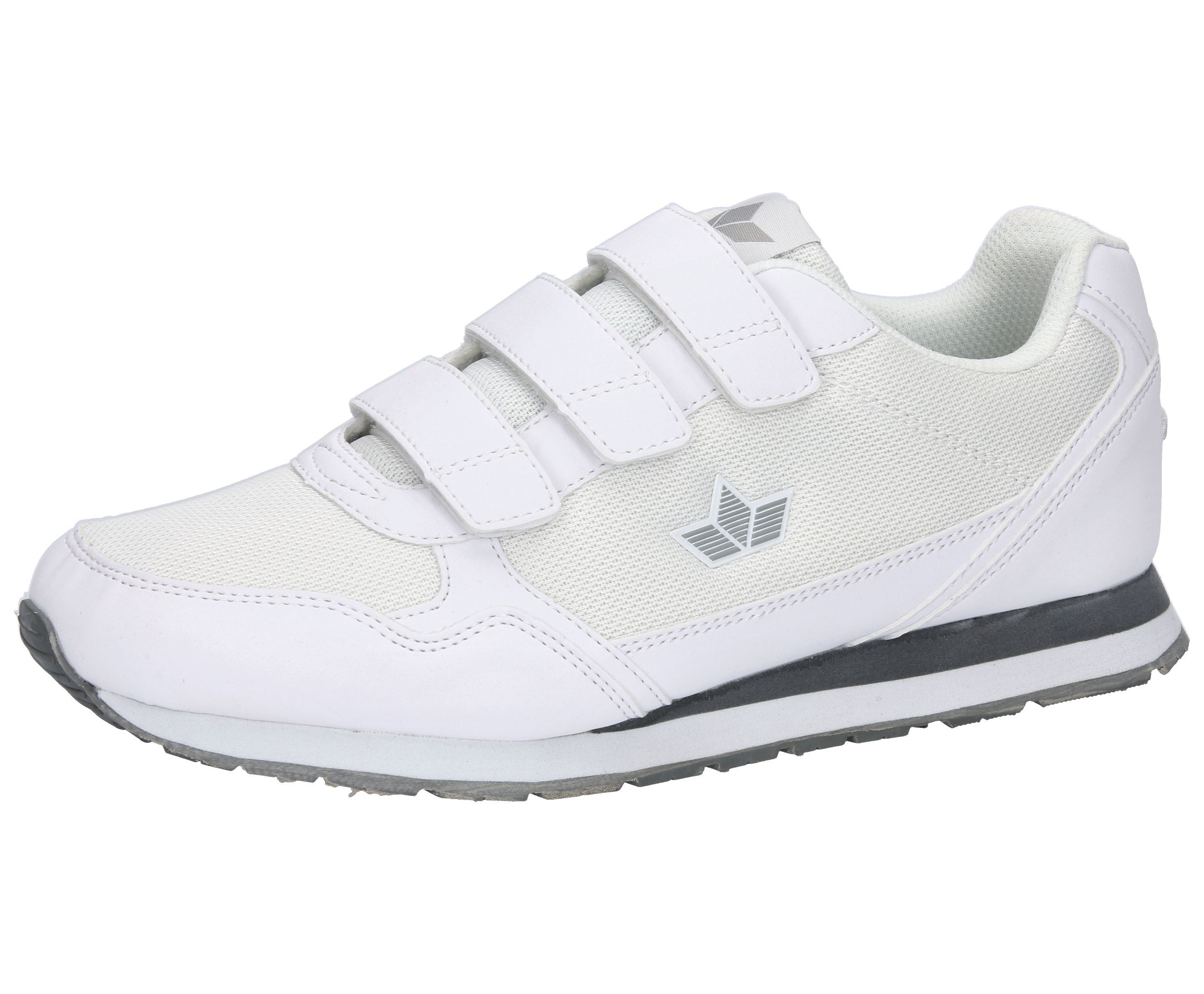 Laufschuh LICO "Joggingschuh Simon V", Herren, Gr. 45, weiß, Synthetik, Schuhe Laufschuh