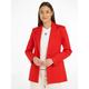 Jerseyblazer TOMMY HILFIGER "SLIM FIT KNIT SB BLAZER" Gr. 40, rot (hellrot) Damen Blazer