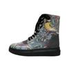 Schnürboots DOGO "Future Boots Mon Cher Damen Boots / Female", Damen, Gr. 39, Normalschaft, bunt (blau, gelb), Lederimitat, Schuhe, Vegan