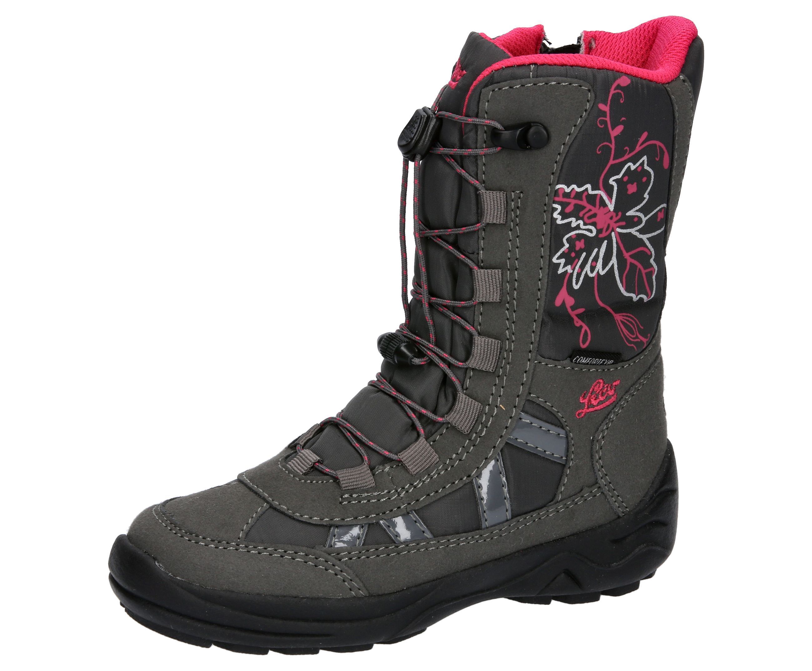 Winterboots LICO "Winterboot Aldina", Mädchen, Gr. 35, grau, Synthetik, Schuhe Winterboots