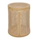 Stauraumhocker SIT Hocker Gr. B/H/T: 40 cm x 53 cm x 40 cm, rund, aus Rattan, beige (natur) Hocker mit Stauraum