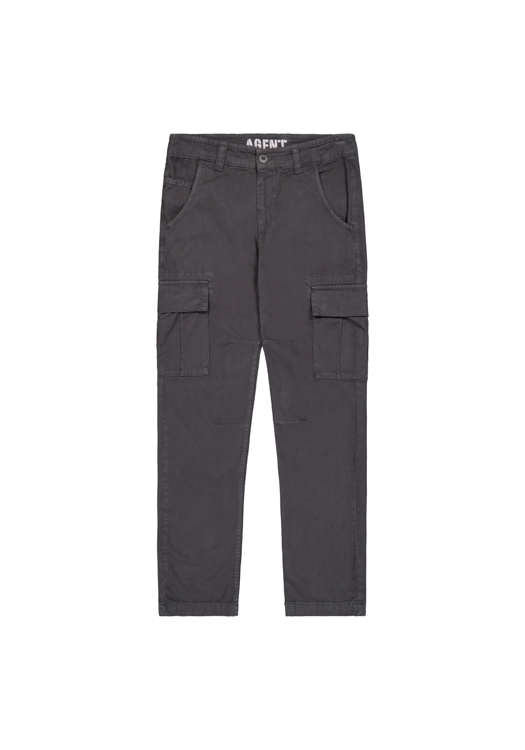 Cargohose ALPHA INDUSTRIES "Agent Pant", Damen, Gr. 33, Normalgrößen, grau (vintage grau), Obermaterial: 100% Baumwolle; Futter: 100% Baumwolle, Hosen Cargohose