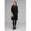 Sweatkleid STREET ONE Gr. 42, EURO-Größen, schwarz (black) Damen Kleider Freizeitkleider