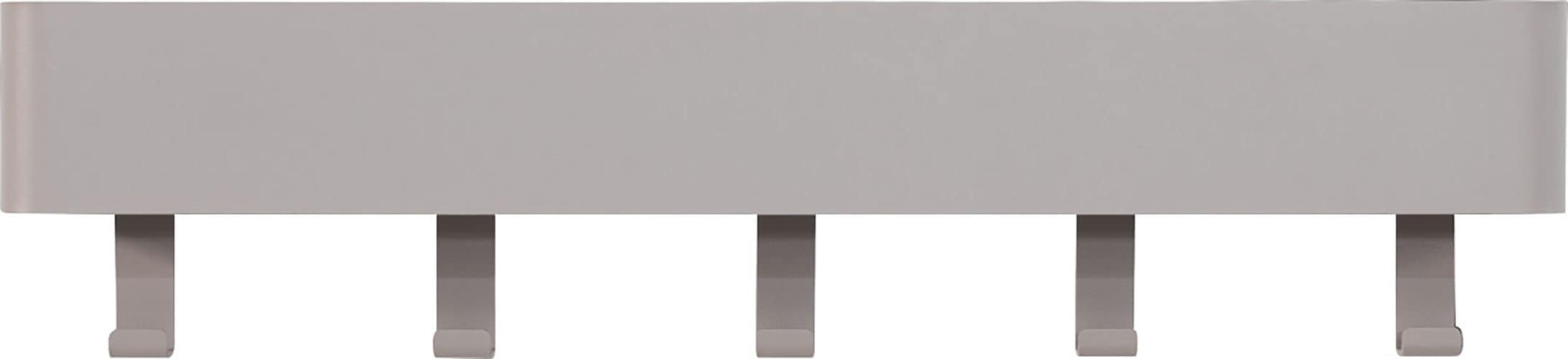 Garderobenhaken SPINDER DESIGN, grau, B:52cm H:12cm T:7,5cm, Metall, Garderobenhalter, Garderobenhaken, Metall, Breite 52 cm