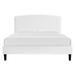 Modway Platform Bed Upholstered/Velvet in White | 58 H x 41.5 D in | Wayfair 889654236511