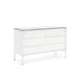 Calligaris York Dresser w/ 6 Drawers Metal in White | 30.75 H x 48.63 W x 18.63 D in | Wayfair CS607509609409409C00000