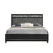 Darby Home Co Abberger Solid Wood & Standard Bed Wood & /Upholstered/Polyester in Black/Brown | Queen | Wayfair 7760984B382D44229FDA56A00526C8AC