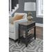 Red Barrel Studio® Caralena End Table w/ Storage Wood in Brown/Gray | Wayfair F23139F0657748B1B3C51C65C40B8212