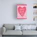 The Twillery Co.® Happy Love Heart On Canvas by Holli Conger Print Canvas in Pink/Red/White | 24 H x 16 W x 2 D in | Wayfair