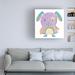 Harriet Bee FuddieDuds Bunny 1 by Holli Conger - Wrapped Canvas Print Canvas in Indigo | 18 H x 18 W x 2 D in | Wayfair