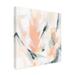 Wrought Studio™ Sand Slice II by June Erica Vess - Unframed Print on Canvas in Orange/White | 18 H x 18 W x 2 D in | Wayfair