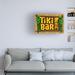 Trinx Tiki Bar by RetroPlanet Canvas in Black/Yellow | 16 H x 24 W x 2 D in | Wayfair C5736A2562794502A43E7BE83D7C170C