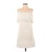 Sanctuary Casual Dress - A-Line Square Sleeveless: Ivory Print Dresses - Women's Size X-Small