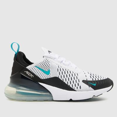 Nike air max 270 trainers in white & blue