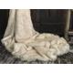 Faux Fur Throw Saharan Fox for Bed or Sofa with ivory faux-suede lining in a range of sizes.