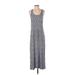 Forever 21 Contemporary Casual Dress - A-Line Scoop Neck Sleeveless: Gray Dresses - Women's Size Small