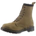 Schnürboots DR. MARTENS "1460 Serena" Gr. 39, grün (olive) Damen Schuhe Schnürstiefeletten