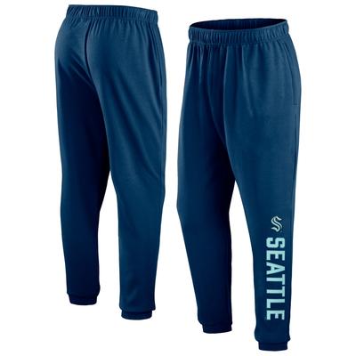 Seattle Kraken Chop Block Fleece-Jogginghose für Herren mit Fanatics-Logo in Tiefseeblau Image