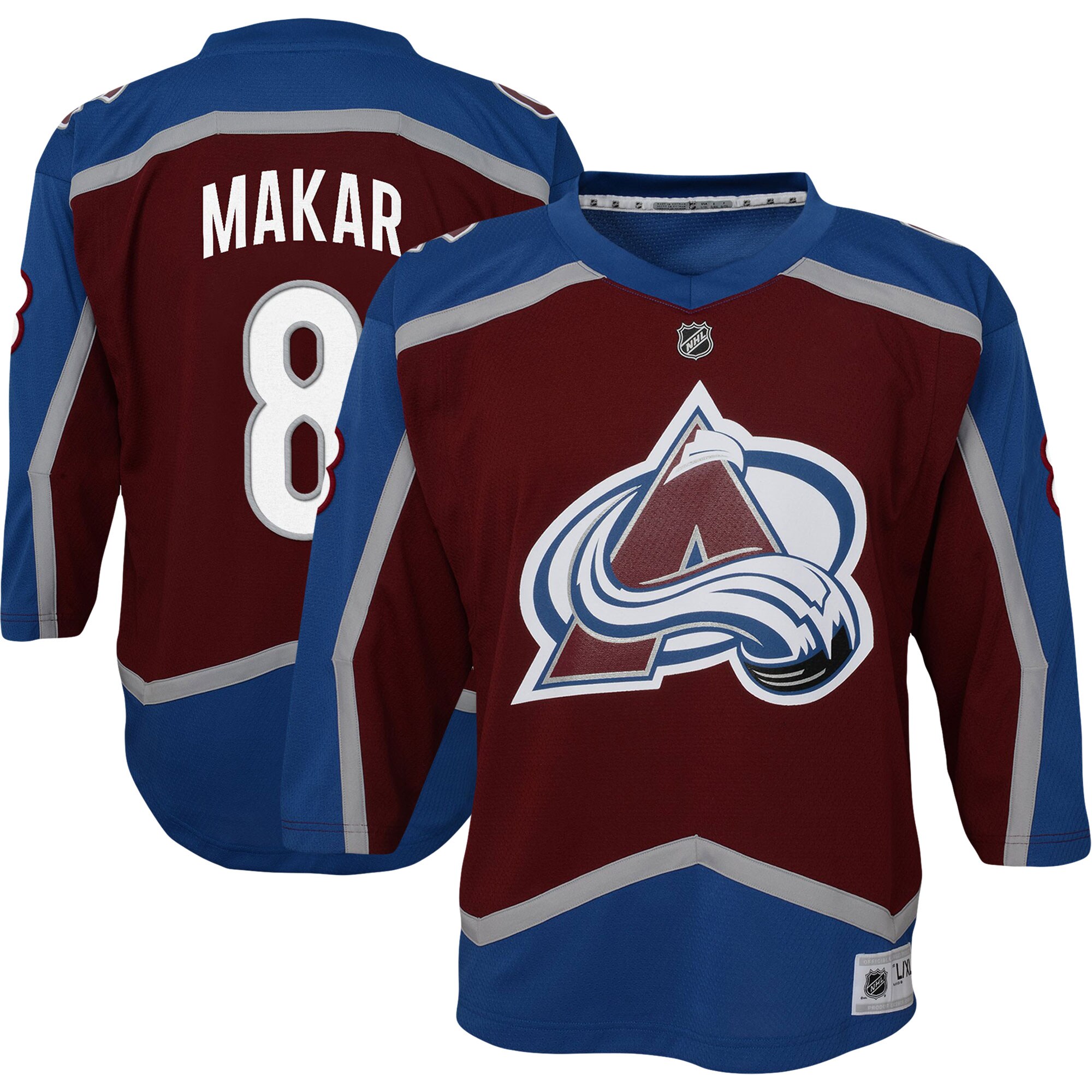 Cale Makar Burgundy Colorado Avalanche Home Replica-Spielertrikot für Jugendliche Image