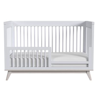 Rowan 51" Wide Modern Cottage Crib, Ash Linen White