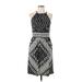 London Times Casual Dress - A-Line Halter Sleeveless: Gray Dresses - Women's Size 12