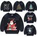 GodderrKids Toddler Christmas Sweatshirt for Boys Girls Baby 1-6Y Cartoon Pullover Sweatsuit Crewneck Bottoming Tops Spring Fall T-Shirt