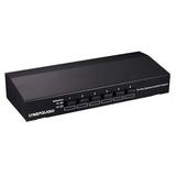 MANNYA Improved 6 Ports Stereo Speaker Switcher Multiple Speakers to Audio Amplifier