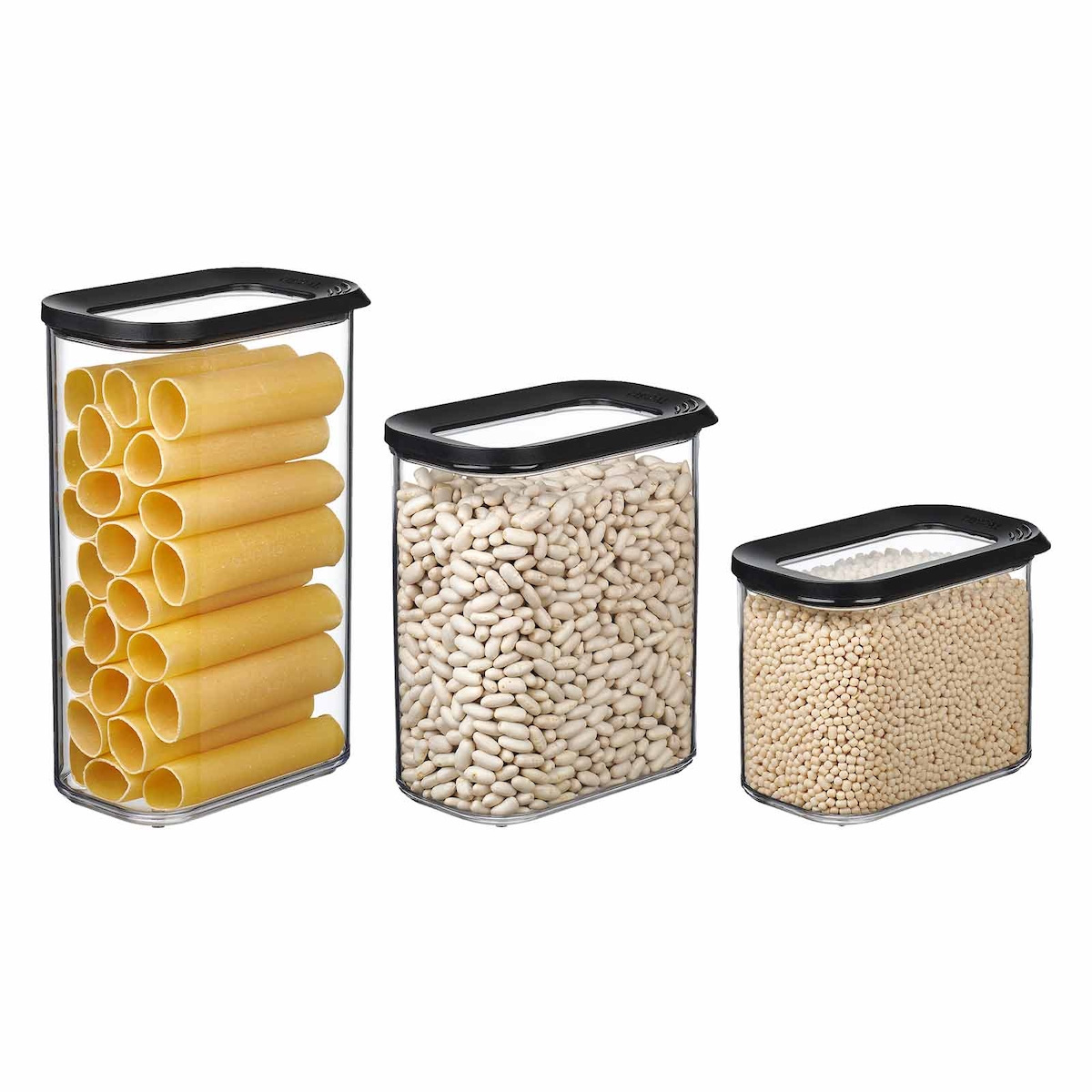 Mepal MODULA Vorratsdosen 3er Set schwarz Image