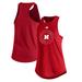 Women's adidas Scarlet Nebraska Huskers Fashion Tri-Blend Tank Top