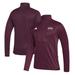 Men's adidas Maroon Mississippi State Bulldogs Stadium Knit Quarter-Zip Pullover Jacket