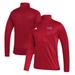 Men's adidas Crimson Loyola Marymount Lions Stadium Knit Quarter-Zip Pullover Jacket